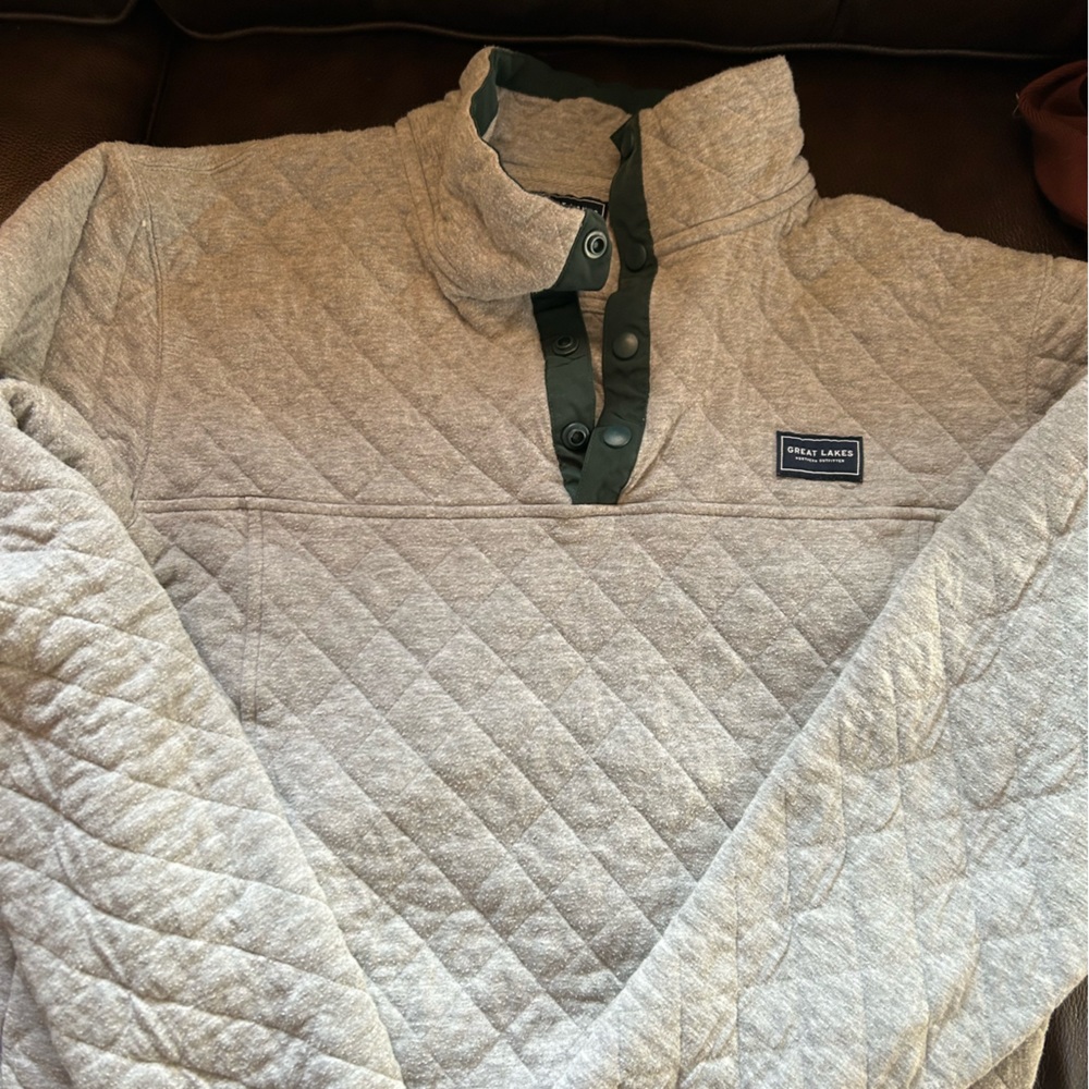 Great Lakes Northern Outfitters Button up fleece jacket size L large